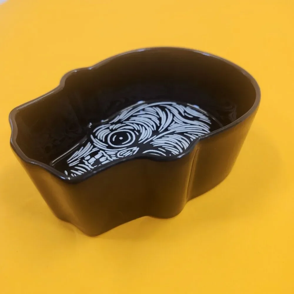 Crate & Barrel Patch NYC Skeleton Skull Halloween Day of Dead Candy Dish Bowl